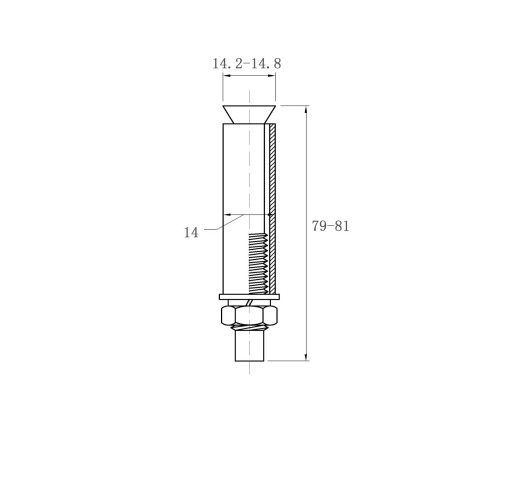 膨胀螺栓 m12*80 膨胀螺栓