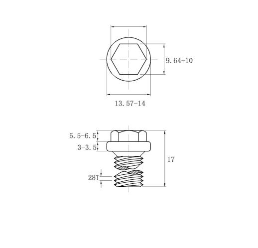 din910 g1/8 六角头螺塞